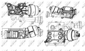 Nrf 31327 - RADIADOR ACEITE OPEL AGILA 1.3D 05/