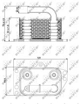 Nrf 31332 - RADIADOR ACEITE PEUGEOT 407 08/2005