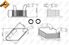 Nrf 31346 - RADIADOR ACEITE OPEL INSIGNIA 07/20
