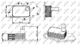 Nrf 31347 - RADIADOR ACEITE OPEL MOKKA 01/2015>