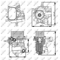 Nrf 31356 - RADIADOR ACEITE VW GOLF 08/2012>