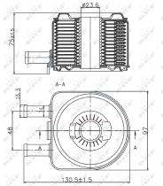 Nrf 31735 - RADIADOR ACEITE CITROEN BERLINGO 99