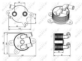 Nrf 31750 - RADIADOR ACEITE MAZDA CX-5 2.5L 201