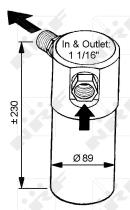 Nrf 33042 - FILTRO DESHIDRATADOR ALFA ROMEO