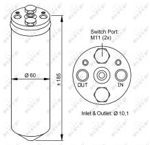 Nrf 33122 - SECADOR NISSAN PRIMERA 96-