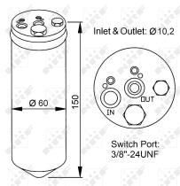 Nrf 33137 - SECADOR NISSAN ALMERA 95-