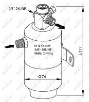 Nrf 33170 - SECADOR MERCEDES SLK200 (R170) 96-