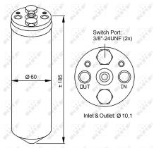 Nrf 33184 - SECADOR NISSAN PRIMERA 96-