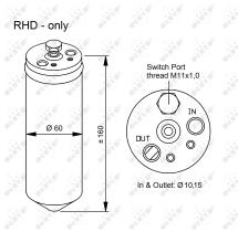 Nrf 33320 - SECADOR HONDA ACCORD 98-