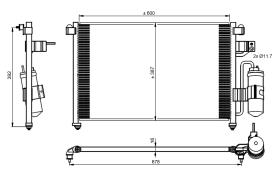 Nrf 350016 - CONDENSADOR DAEWOO EVANDA 02-06