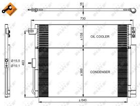  350038 - CONDENSADOR JEEP GRAND CHEROKEE 3.6