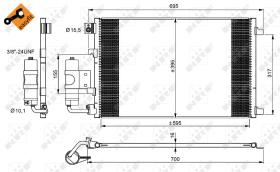 Nrf 350042 - CONDENSADOR NISSAN QASHQAI 1.6I 10/