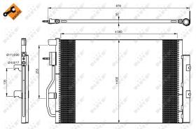 Nrf 350044 - CONDENSADOR CHEVROLET AVEO 11-