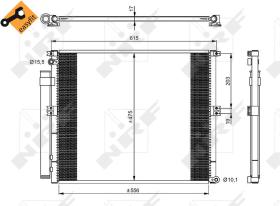  350050 - CONDENSADOR TOYOTA LANDCRUISER 3.0