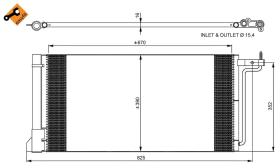 Nrf 350051 - CONDENSADOR FORD FOCUS/C-MAX 10-