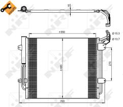 Nrf 350054 - CONDENSADOR SEAT ALHAMBRA 10-