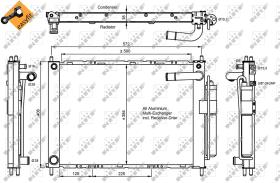 Nrf 350055 - CONDENSADOR NISSAN MICRA 03-