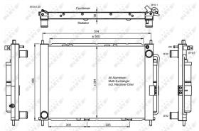 Nrf 350056 - CONDENSADOR RENAULT TWINGO 07-