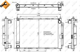 Nrf 350057 - CONDENSADOR RENAULT CLIO / MODUS 04