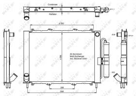 Nrf 350058 - CONDENSADOR RENAULT KANGOO 04-