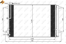 Nrf 350059 - CONDENSADOR AUDI A8 10-