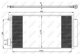 Nrf 350061 - CONDENSADOR FIAT 500L/ TIPO 12-