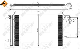 Nrf 350064 - CONDENSADOR VOLKSWAGEN TRANSPORTER