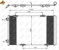  350066 - CONDENSADOR CITROEN C-ELYSEE / PEUG