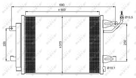 Nrf 350073 - CONDENSADOR MITSUBISHI COLT 04-