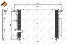  350076 - CONDENSADOR TOYOTA HIACE 2.5D 05-