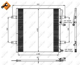 Nrf 350084 - CONDENSADOR MERCEDES VARIO 96 - 13