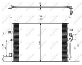 Nrf 350087 - CONDENSADOR DODGE JOURNEY/ FIAT FRE