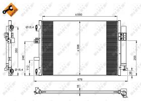 Nrf 350210 - CONDENSADOR FORD FOCUS/C-MAX 11-