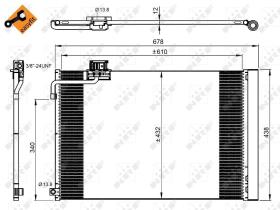 Nrf 350214 - CONDENSADOR MERCEDES C-/CLS-/E-/SL6