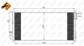 Nrf 350215 - CONDENSADOR NISSAN MAXIMA 03-
