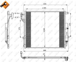  350220 - CONDENSADOR LANDROVER RANGE ROVER S