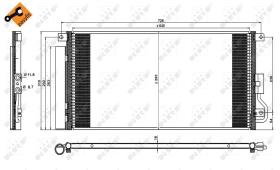 Nrf 350227 - CONDENSADOR OPEL VAUXHALL MOKKA 1.7