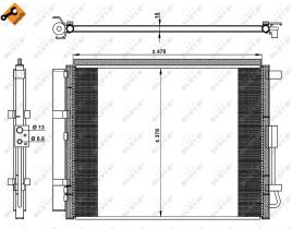 Nrf 350230 - CONDENSADOR KIA CERATO '13-