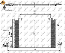 Nrf 35031 - CONDENSADOR AUDI 100 90-