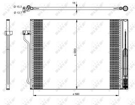 Nrf 350325 - CONDENSADOR BMW 5&6-SERIES PETROL (