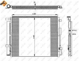  350333 - CONDENSADOR HYUNDAI SANTA FE MK III