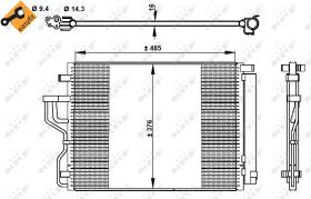Nrf 350334 - CONDENSADOR HYUNDAI IX35 2.0 CRDI 0