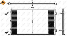 Nrf 350339 - CONDENSADOR OPEL ASTRA K 1.4I '15-