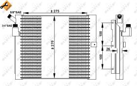 Nrf 35037 - CONDENSADOR PORSCHE 911 89-