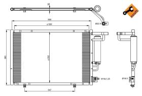 Nrf 350395 - CONDENSADOR FORD FIESTA '08-