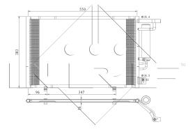 Nrf 350396 - CONDENSADOR FORD FIESTA '13-