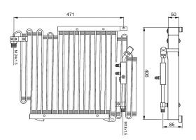 Nrf 35057 - CONDENSADOR AUDI 80 QUATTRO 91-