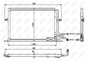 Nrf 35139 - CONDENSADOR FORD MONDEO 93-