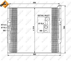 Nrf 35146 - CONDENSADOR HONDA CIVIC 91-