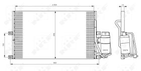 Nrf 35183 - CONDENSADOR OPEL VAUXHALL VECTRA 95